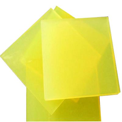 China Customized Industrial PU Sheet Polyurethane Sheet Polyurethane Plate Price 2mm 4mm 8mm 40mm Thickness Polyurethane Sheet Yellow Shore 90 85a for sale