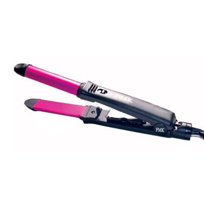 China 2 in a straight hair & FMK Curl 2 In One Hair Styling Tooling Professional Ceramic Hair Straightener And Curler for sale