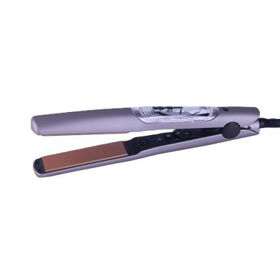 China Best selling private label tourmaline ceramic steampod outdoor flat iron hair straightener for sale