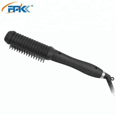 China straight hair & Loop & Hot Selling Care Privated Label Digital Tourmaline Ceramic Electric Ionic Hair Straightener Brush for sale