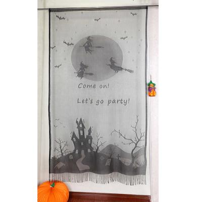 China Amazon Hot Sale Halloween Bat Witch Fireproof Ghost Castle Designed Custom Happy Halloween Party Decorations for sale