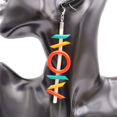 China BOHEMIA New Dangle Earrings For Women Boho Accessories Handmade Weird Gothic Jewelry Statement Long Design Rubber Earring Drop Earring for sale