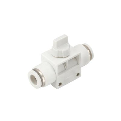 China PU Hose HVFF Series Plastic Hand Valve Air Flow Speed ​​Regulating Male Pneumatic Fittings Controller for sale