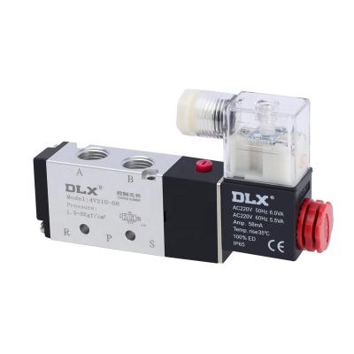 China Hotels 4V210-08 220V Aluminum Alloy Pneumatic Solenoid Valve AC Price Air Valve for sale