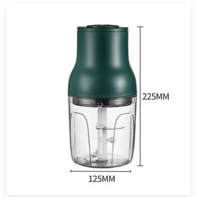 China 1L Capacity Sustainable Large Food Household Cutter Mini Electric Mixer Frozen Meat Vegetable Grinder for sale