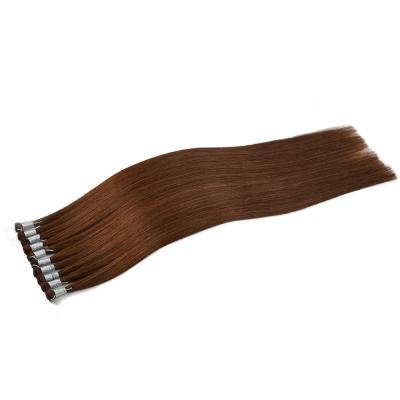 China European 100% Natural Hair Weft Extensions Handtied Invisible Double Aligned Genius for sale