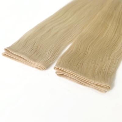 China Design Customized PU Skin Hair Weft Hand Tied Mini Flat Weft for Salon Customization for sale