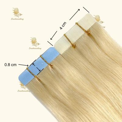 China Haare mit Tape Long Blonde Farbe Haarverlängerungen Paket Bruttogewicht 0,400kg zu verkaufen