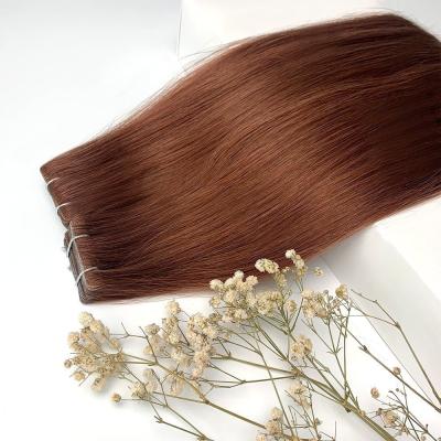 China Remy Hair Cambodian Hair Vendor Dark Color Bone Straight Hair Invisi Tape in Extensions for sale