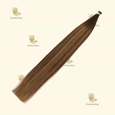 China Balayage natural duplo desenhado Cor Muti-Color Estilo reto Itip Extensões de cabelo humano à venda