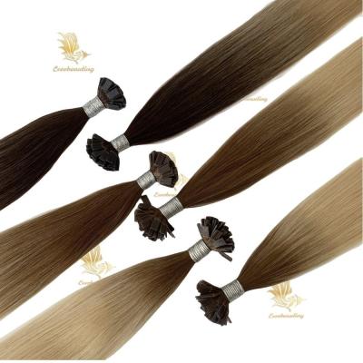 China Double Drawn Balayge Colors Flat Tip Hair Pre-Bonded Human Pre-Bonded Type Hair Connector for sale