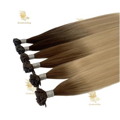 China 240530 Flat Keratin Tip Hair Extension Cuticle Aligned Remy Russian Human Hair 1g/strand for sale