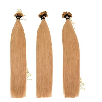 Cina 50.00cm * 8.00cm * 3.00cm Dimensione del pacchetto Doppio disegno vergine Flat tip Hair Extension in vendita