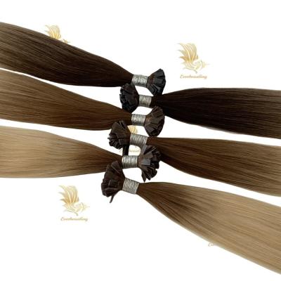 China Slavic Hair Flat Tip Hair Extensions No Tangle Initial Payment Professional Grade for sale