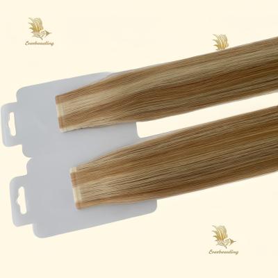 China 14-28 inch Russische Raw Virgin Remy Tape in Human Hair Extensions voor gemakkelijke toepassing Te koop