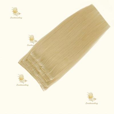 Cina 100 g/pc Capelli umani non trasformati Vergine Remy Russian Hair Lace Clip in Hair Extensions in vendita