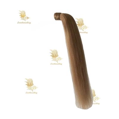 China 100% Human Hair Remy Ponytail Straight Style Dyeable Russian Hair for sale