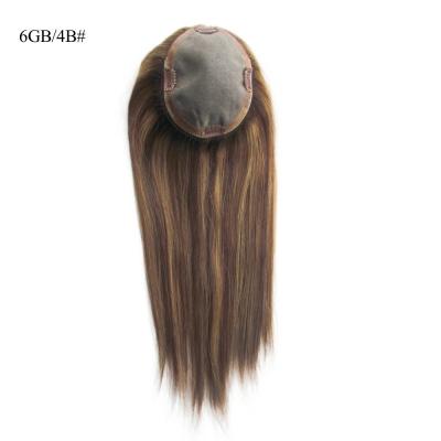 China Mono Base Joodse Kosher Topper voor vrouwen 5.5X6 prime prime Cuticle Aligned Hair Piece Te koop