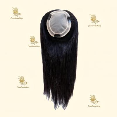 China Tecnología artesanal Tamaño pequeño Parte lateral Cabello humano Color natural Peruca de toupee para mujeres en venta