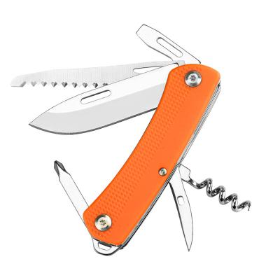 China GHK 440 Stainless Steel Non-variable Function Outdoor Portable Swiss Multi Knife Pocket Knives for sale