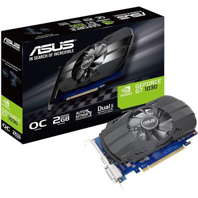 China Deluxe ASUS GDDR5 2G Computer Graphics Video Cards Gaming Graphics Card PC Game PH-GT1030-O2G for sale