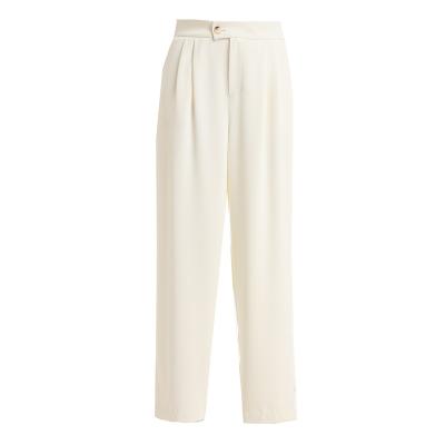 China Anti-Wrinkle Gowani Pants High Waist Casual Pleated Straight Pants for sale