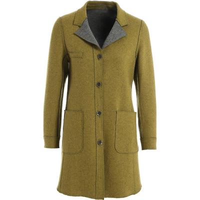 China Anti-wrinkle winter woolen coat women's fashion double-sided woolen coat for sale