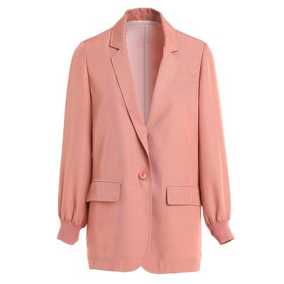 China Anti-wrinkle Gowani Summer Women Suit Jacket Elegant Female Career Blazer for sale