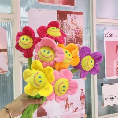 China Plush factory direct colorful sunshine flowers with world cheapest price, it is using for home decoration for sale