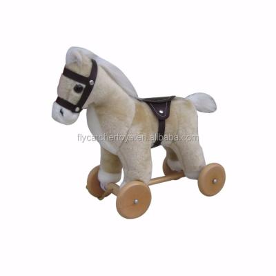 China Ride On Toy New Fashionable Wholesales Plush Pulling Little Horse for sale