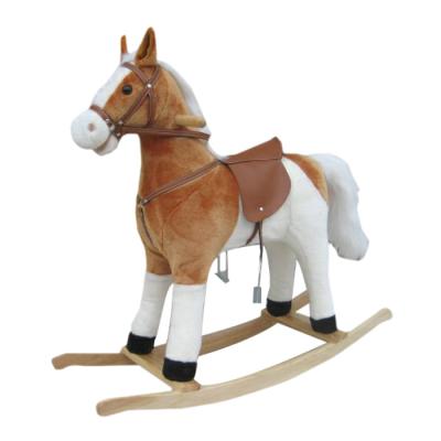 China Ride On Toy New FL098-Mix Hot Sales Mix Color Plush Rocking Horse In Great Shape for sale