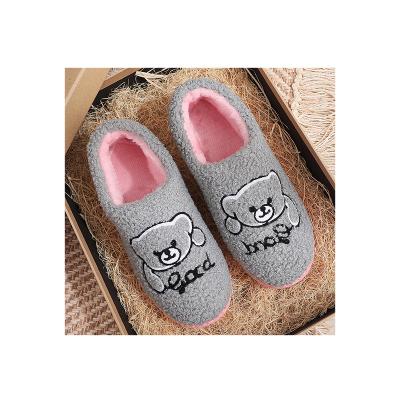 China Women's Wholesale Soft Non-slip Indoor Slippers Cotton Bottom Warm Winter Warm Winter for sale