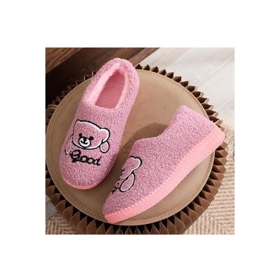 China Top quality lightweight fluffy non-slip shoes for home solid color cotton shoes wool felt slippers plush winter for sale