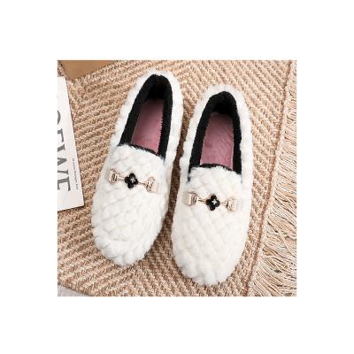 China Factory Outlet Factory Cotton Loafer Loafer Shoes Women Loafer Shoes Flat Hot New Design Women Loafer Shoes Brown for sale