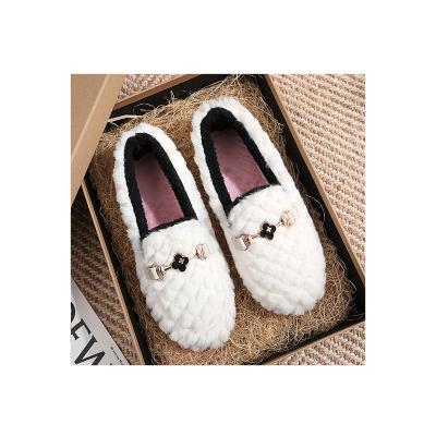 China Wholesale Winter Autumn Cotton Loafer Shoes Loafer Flat Warm Casual Shoes Non-slip Loafer Shoes Woman for sale