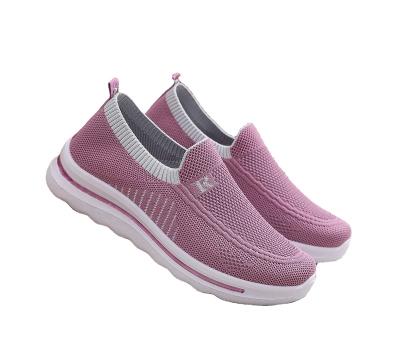 China Lightweight Good Quality Running Shoes Women's Mesh Casual Shoes Flight Woven Sneakers for sale