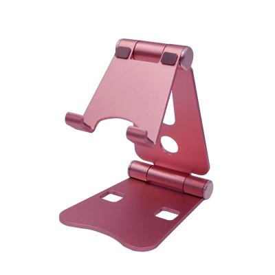 China Adjustable Large Double Folding Aluminum Phone Tablet Desk Stand for sale