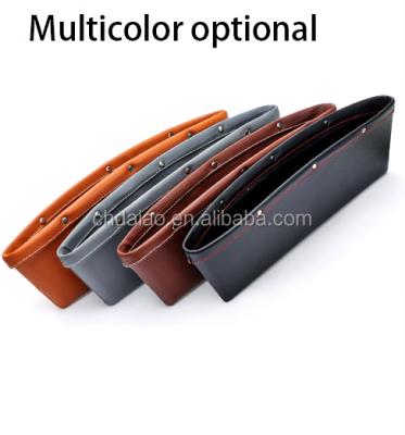 China Durable Car Pocket Organizer Seat Console Gap Filler Side - Full Inside Out Premium PU Leather Car Interior Accessories for sale