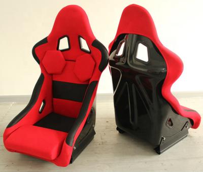 China Double Silders Racing Reclining Driver And Passenger BLEM Wide Black Fabric Pair Of Seats for sale