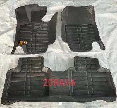 China Brief & Simple Color Japan Design Car Rear New And Front Floor Mat 3D Hot Press Design Look Black /Beige For Toyota RAV 4 2020 for sale