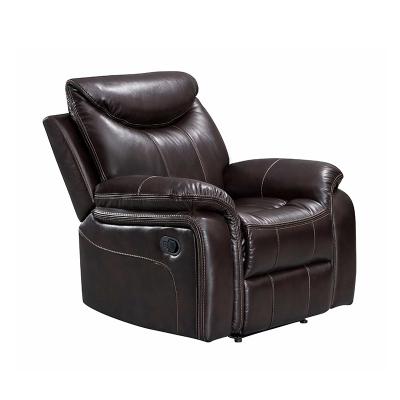 China New Sample Available Recliner Custom Manual Upholstered Leather Air Sofa Recliner Chair Sofa For Living Room Home for sale