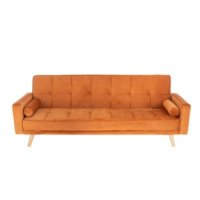 China COMFORTABLE Modern HOME Couch Extended Sofa Velvet Bed Sofa Living Convertible Room Upholstered Sofa Beds for sale