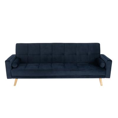 China HOUSE Modern Design Couch Velvet Bed Extended COMFORTABLE Sofa Living Room Upholstered Sofa Beds for sale