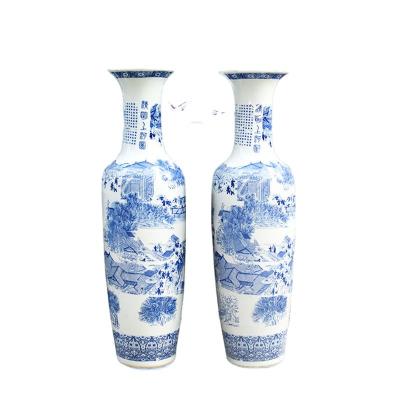 China Chinese style wholesale high quality household streetscape large scale ceramic flower pots for sale