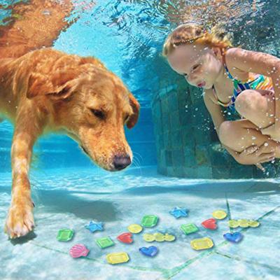 China Customized Portable Summer Pool Toys Immerse Swimming Plastic Dive Gem Diving Toys for sale