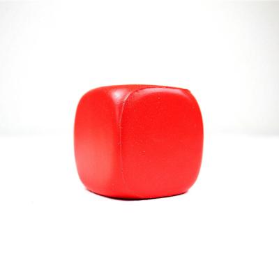 China Toy Lucky Craft PU Stress Toy 5X5X5cm Soft Soft Relieve Anti Stress Ball Cube Shape for sale