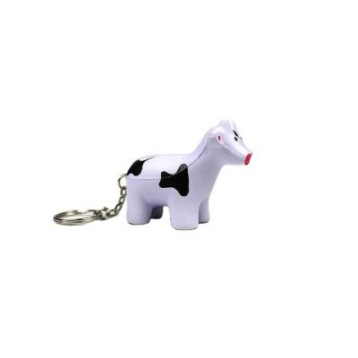 China Hot Selling Promotion Gift PU Cow Foam Stress Toy Animal Animal Ball for sale