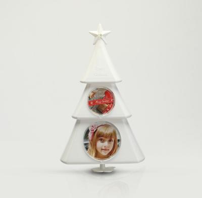 China Plastic Newest Style Christmas Tree Photo Frame With Music for sale