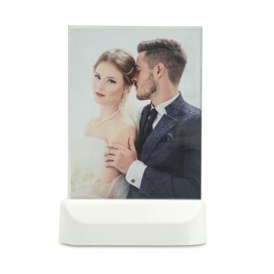 China Full LED Sex Photos Frame With Light Solid Wood Photo Frame for sale