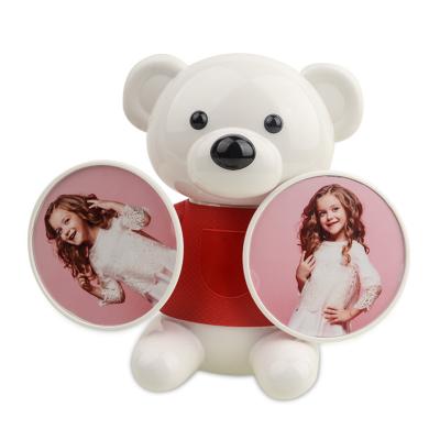 China Hot sale unique personalized baby coin bank bear coin bank home decoration picture photo frame for sale